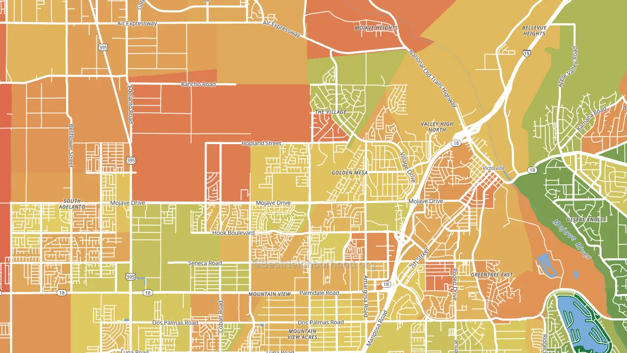 92394, CA block-group voter-turnout map