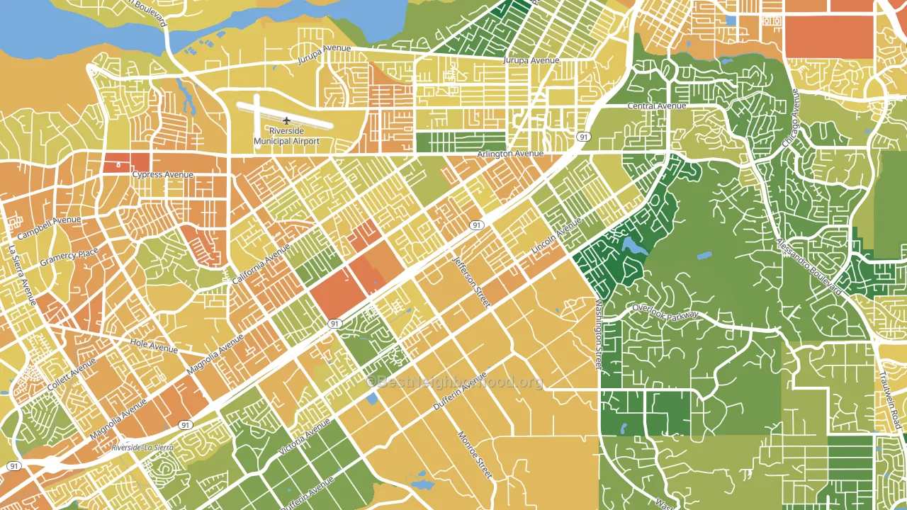 92504, CA block-group voter-turnout map