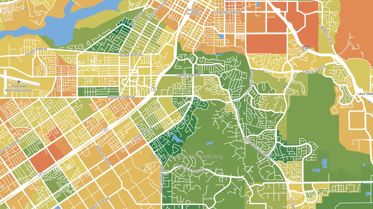 92506, CA block-group voter-turnout map