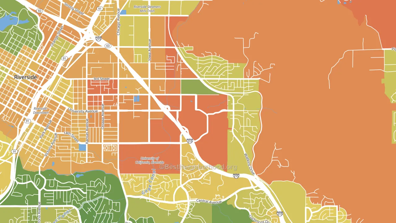 92521, CA block-group voter-turnout map