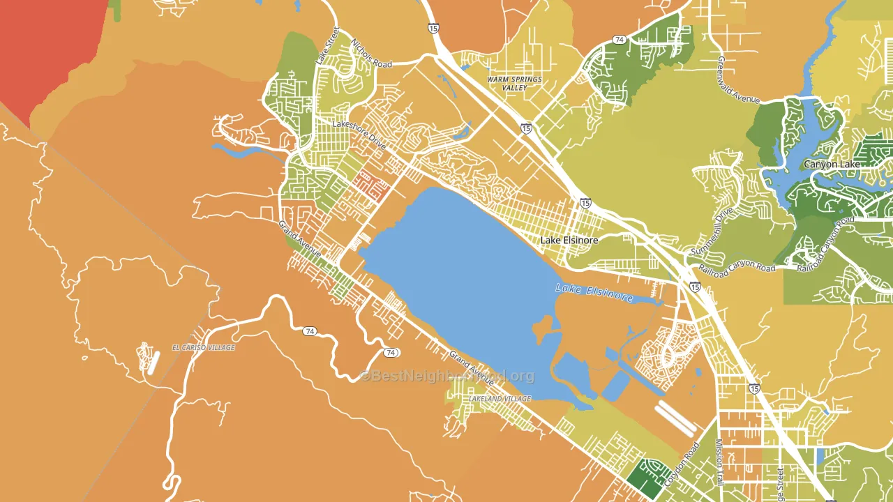 92530, CA block-group voter-turnout map