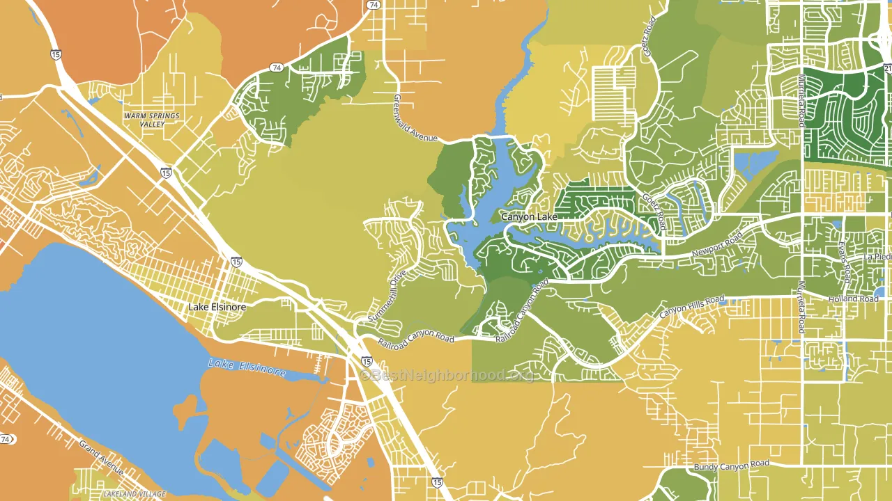 92532, CA block-group voter-turnout map