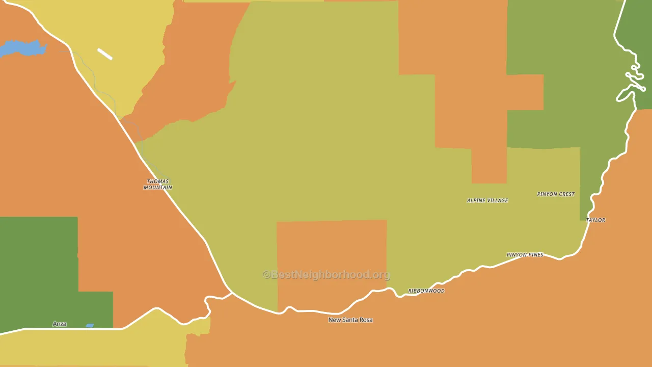 92561, CA block-group voter-turnout map