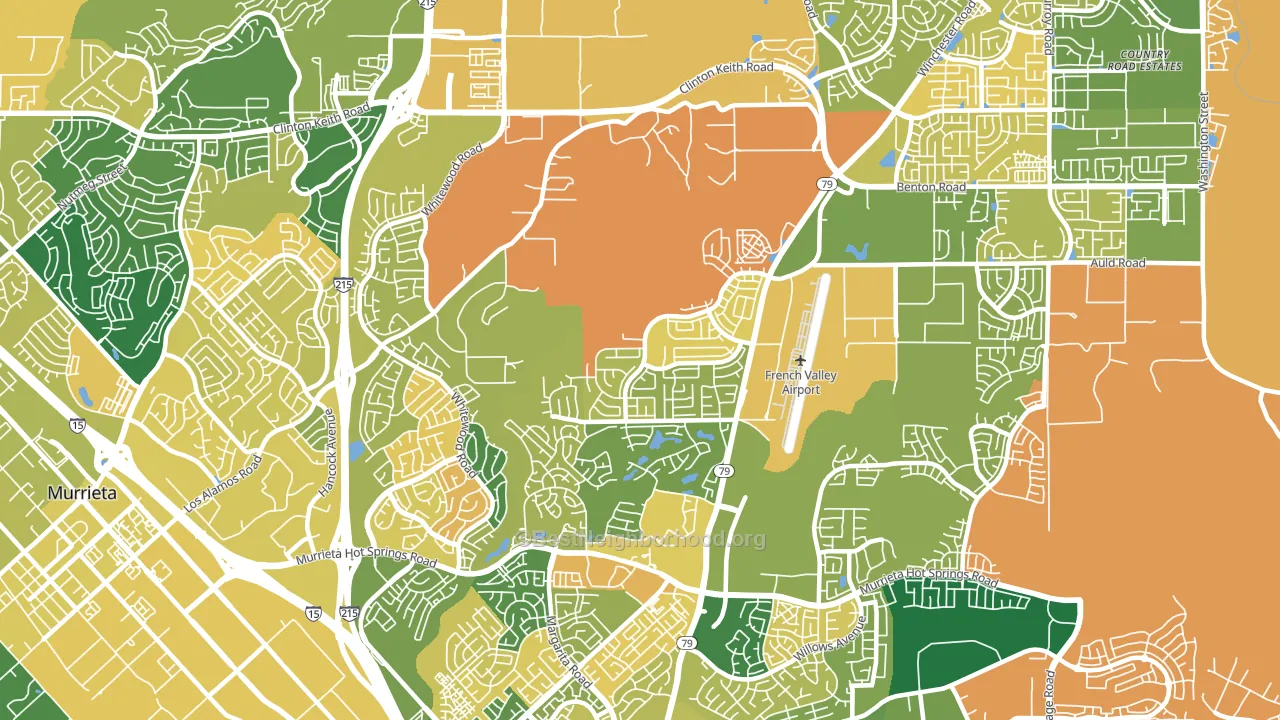 92563, CA block-group voter-turnout map
