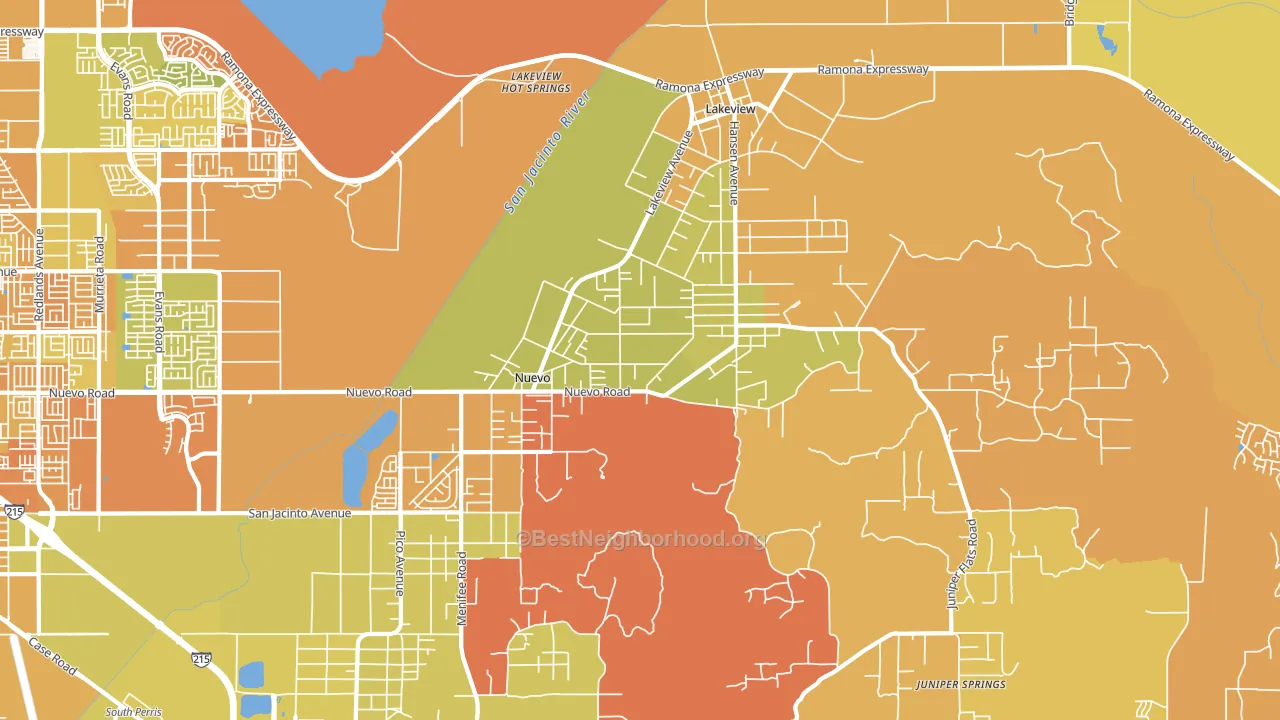 92567, CA block-group voter-turnout map