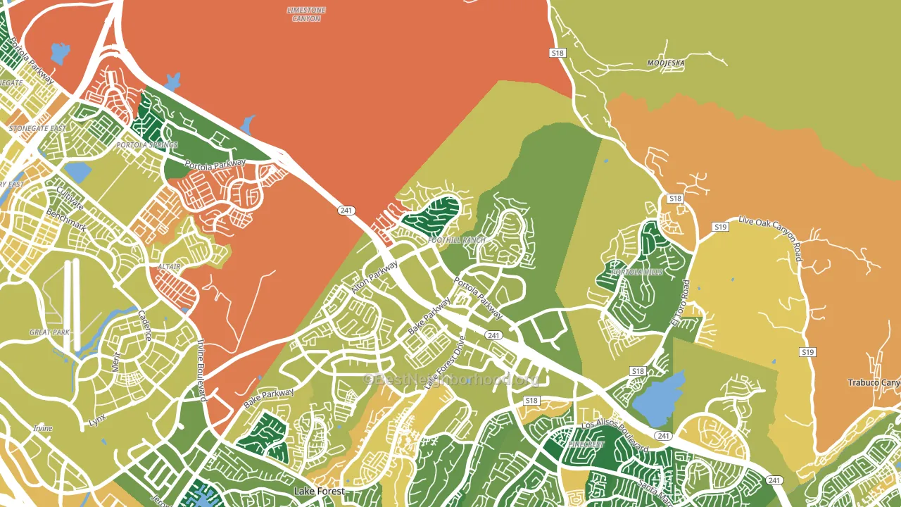 92610, CA block-group voter-turnout map