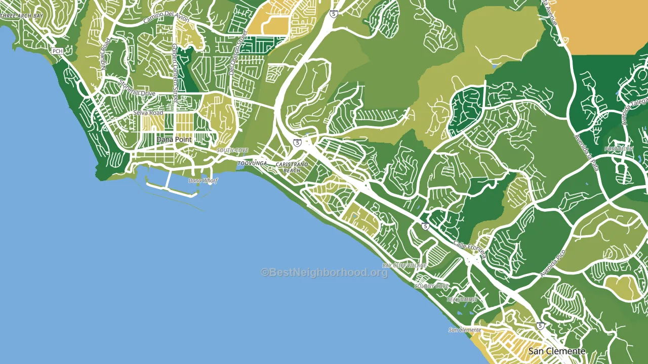 92624, CA block-group voter-turnout map