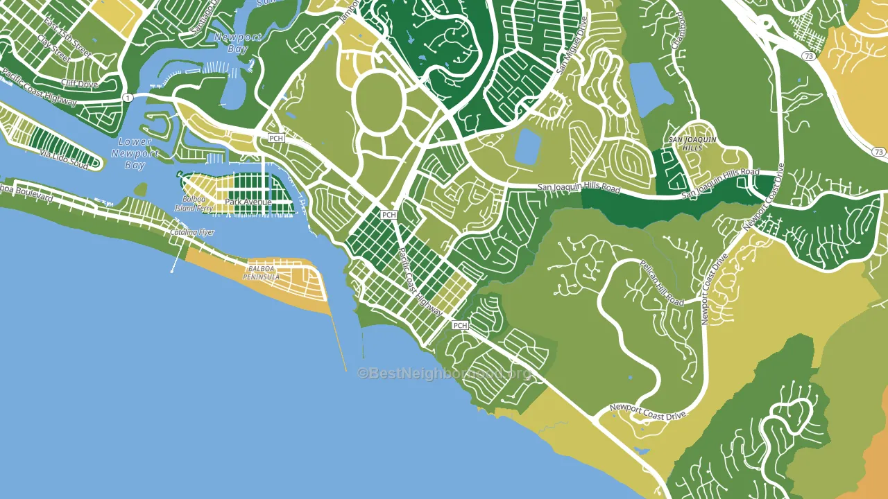92625, CA block-group voter-turnout map