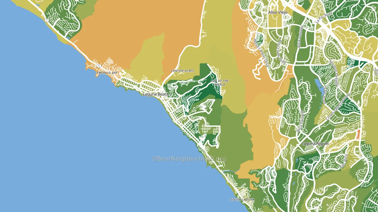 92651, CA block-group voter-turnout map