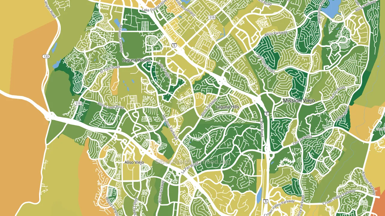 92653, CA block-group voter-turnout map