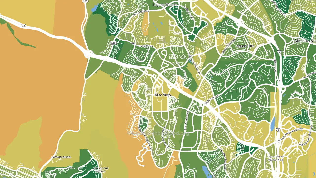 92656, CA block-group voter-turnout map
