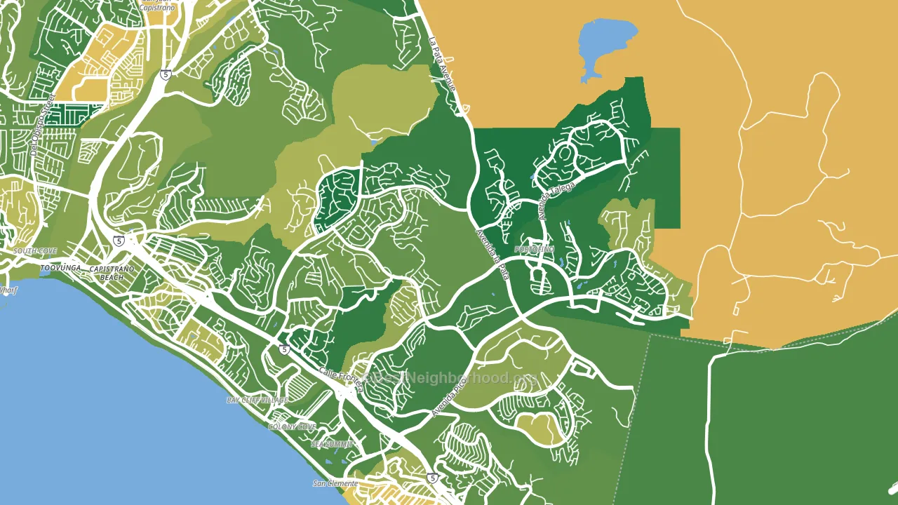 92673, CA block-group voter-turnout map