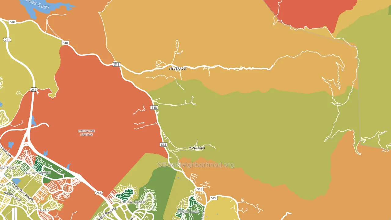 92676, CA block-group voter-turnout map