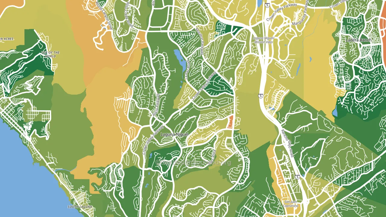 92677, CA block-group voter-turnout map