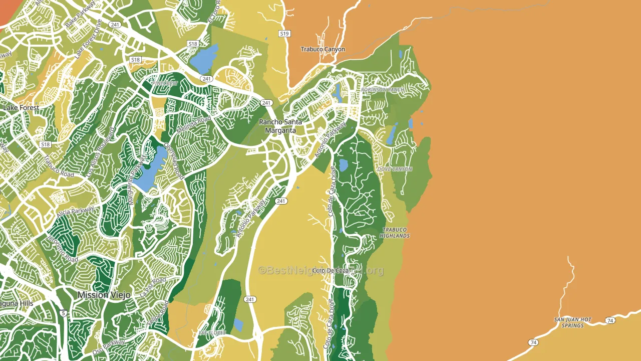 92679, CA block-group voter-turnout map