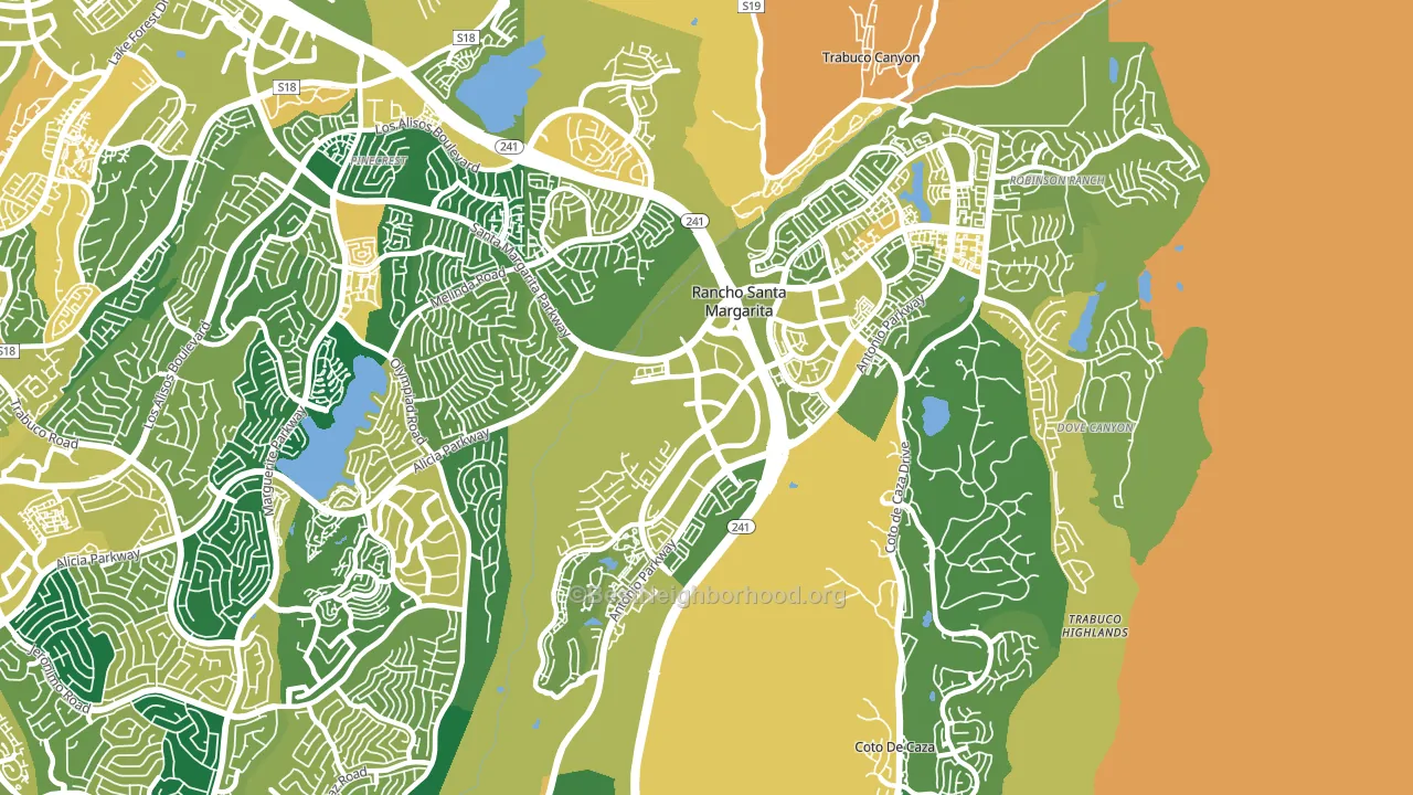 92688, CA block-group voter-turnout map