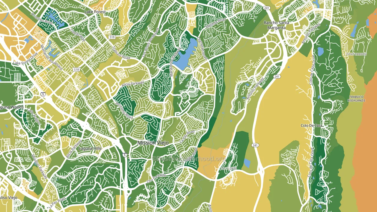 92692, CA block-group voter-turnout map