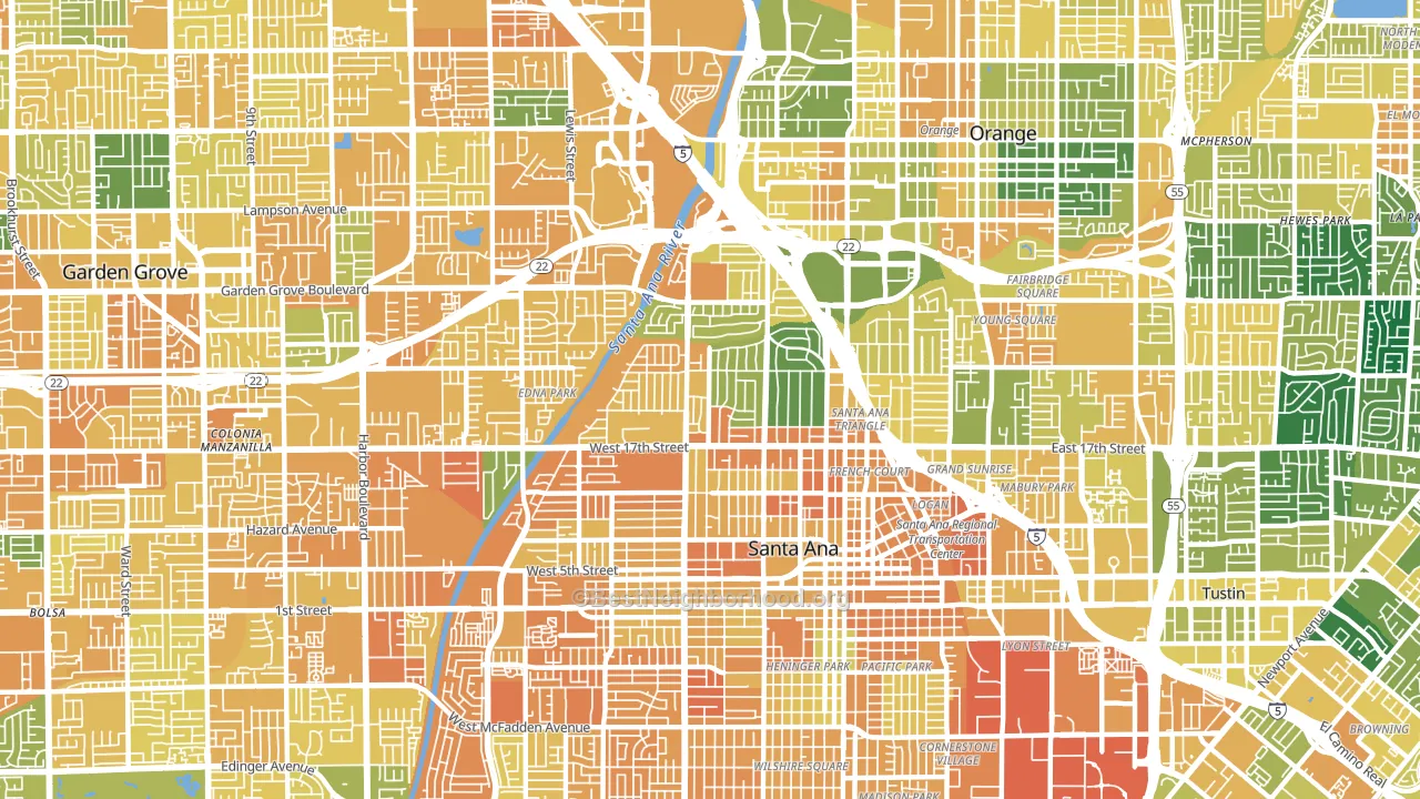 92706, CA block-group voter-turnout map