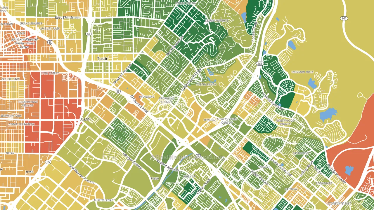 92782, CA block-group voter-turnout map