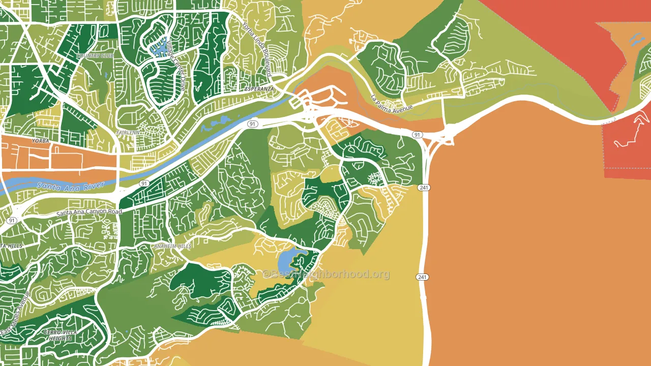 92808, CA block-group voter-turnout map