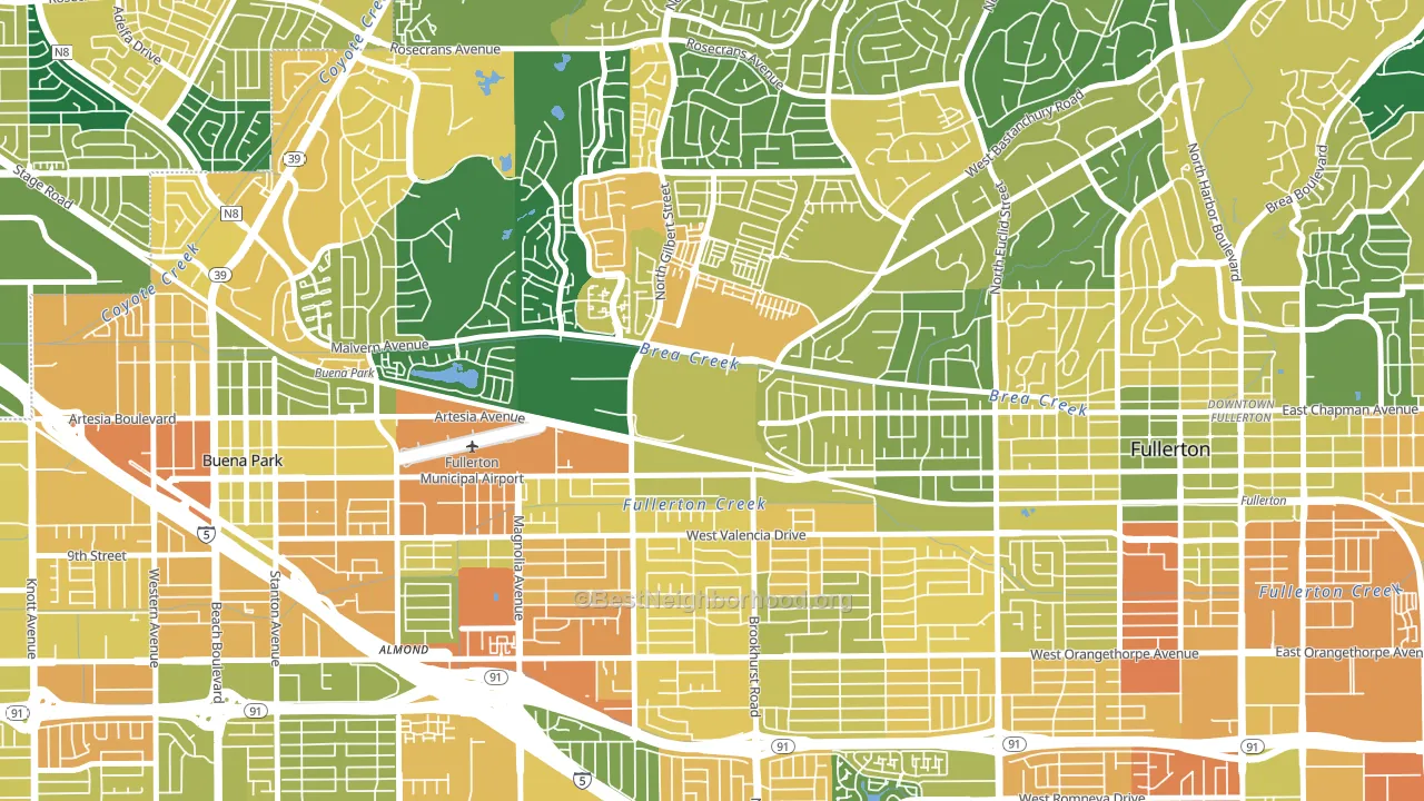 92833, CA block-group voter-turnout map