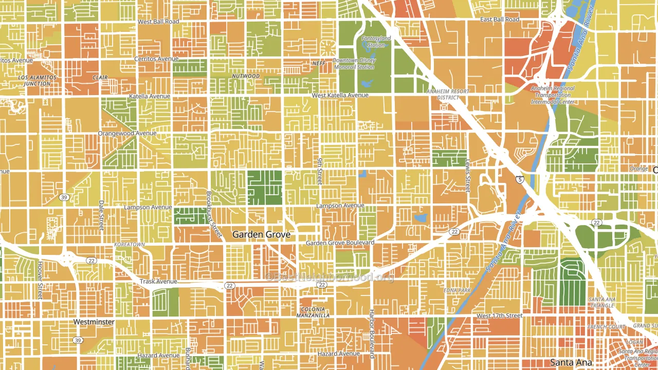 92840, CA block-group voter-turnout map