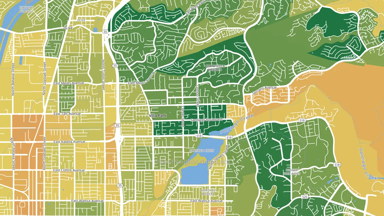 92861, CA block-group voter-turnout map