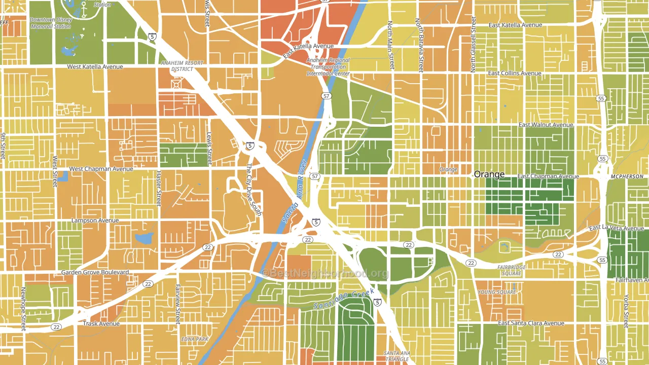 92868, CA block-group voter-turnout map