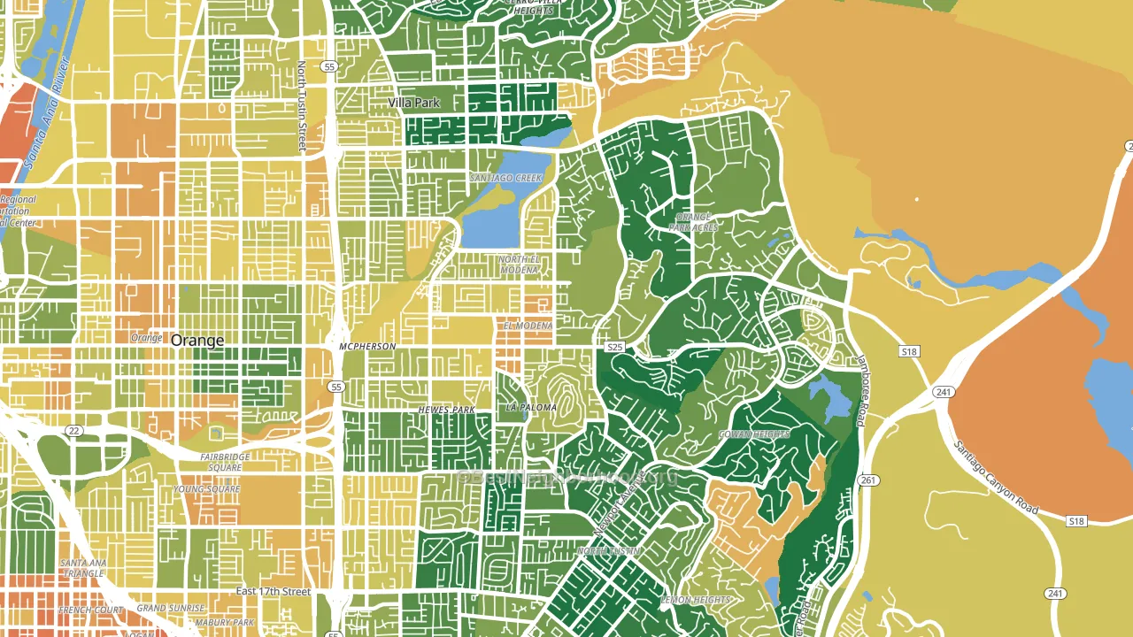 92869, CA block-group voter-turnout map