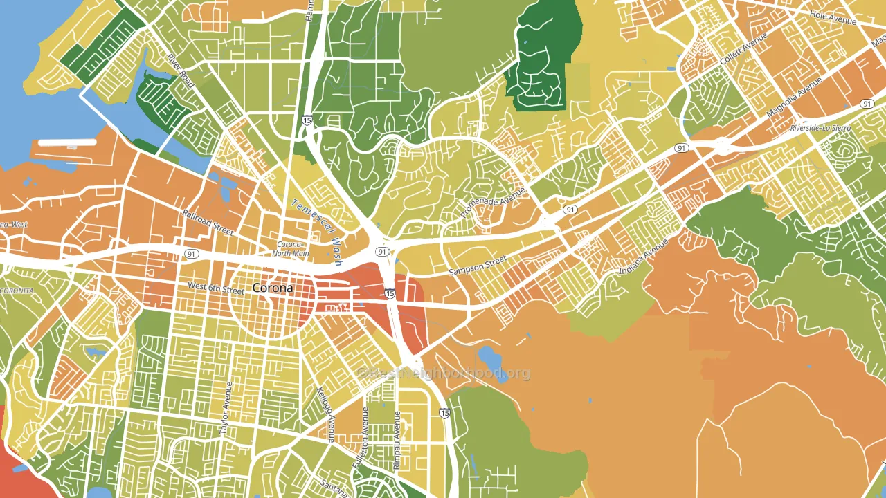 92879, CA block-group voter-turnout map