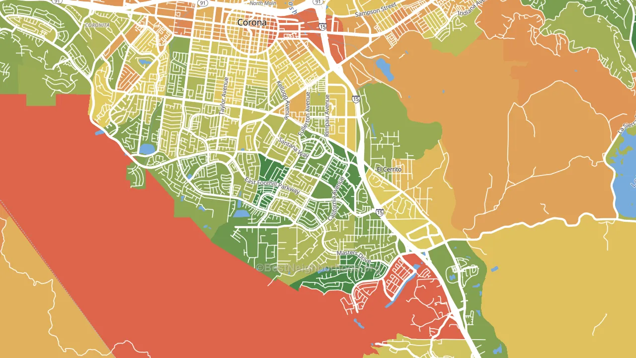 92881, CA block-group voter-turnout map