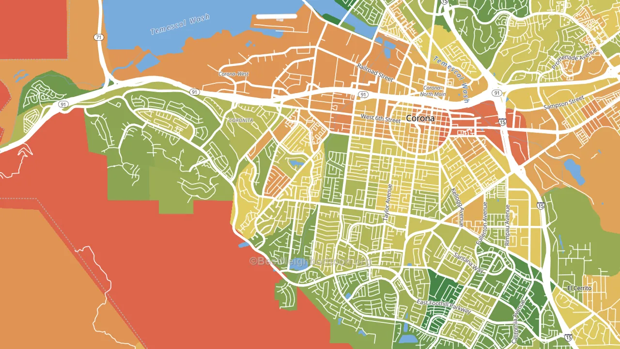 92882, CA block-group voter-turnout map