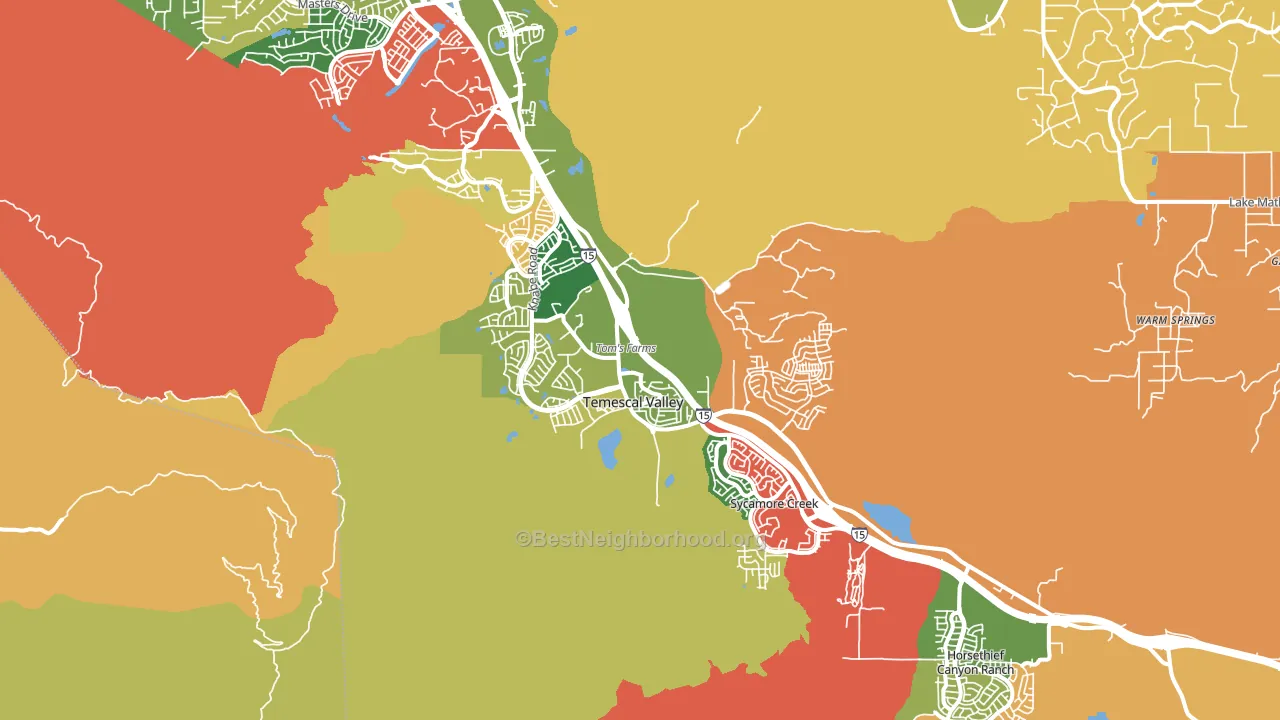 92883, CA block-group voter-turnout map
