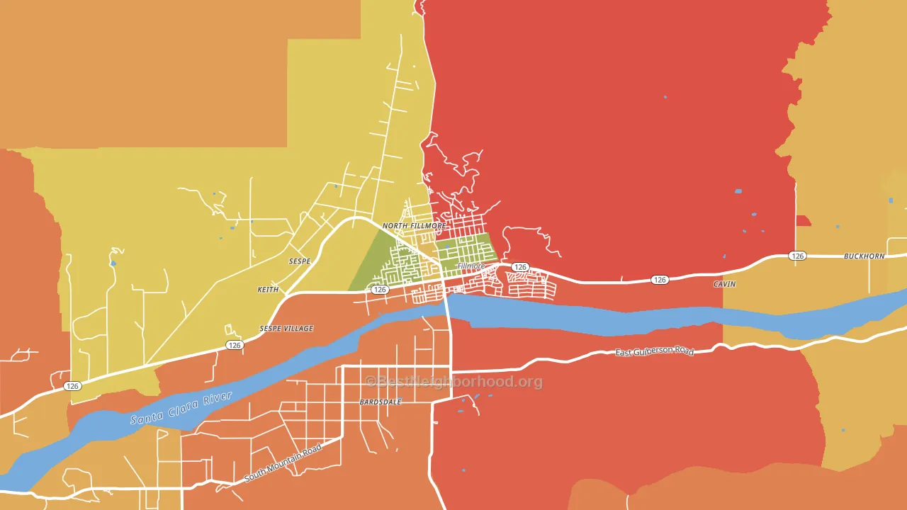 93015, CA block-group voter-turnout map