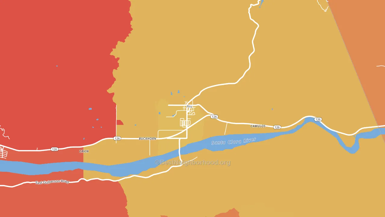 93040, CA block-group voter-turnout map
