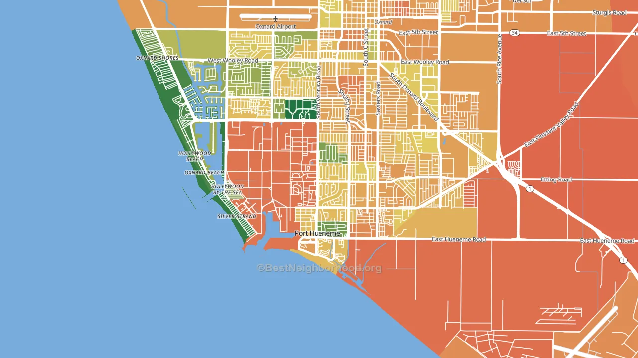 93041, CA block-group voter-turnout map