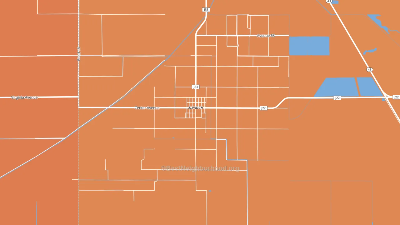 93201, CA block-group voter-turnout map