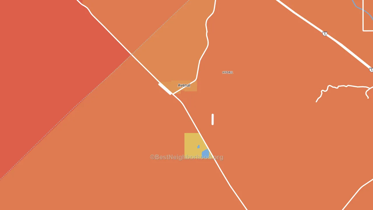 93204, CA block-group voter-turnout map