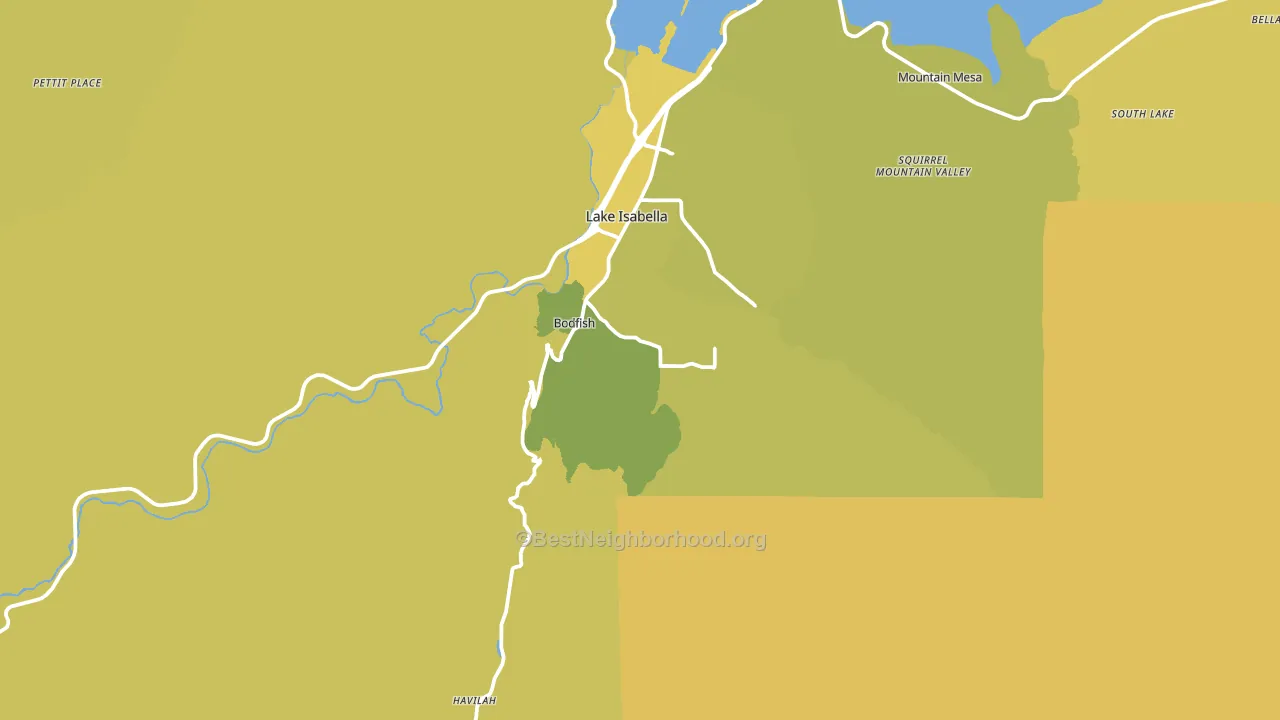 93205, CA block-group voter-turnout map