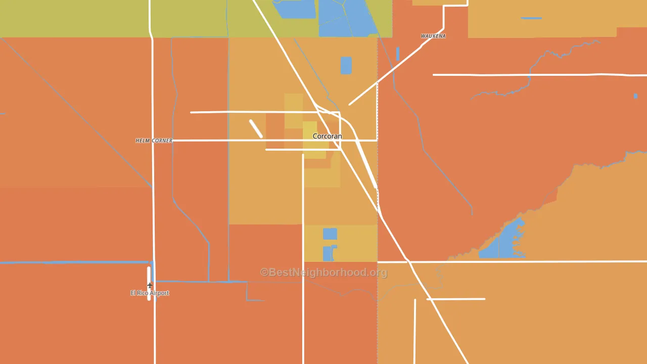 93212, CA block-group voter-turnout map