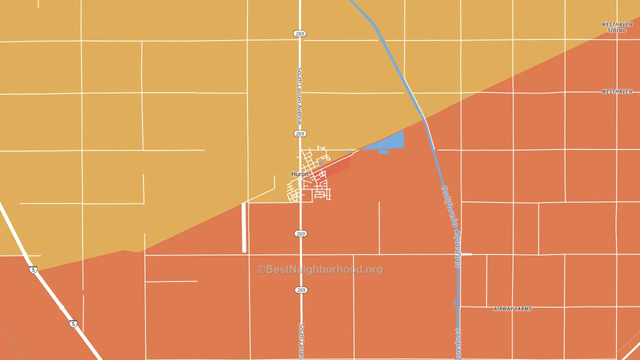 93234, CA block-group voter-turnout map