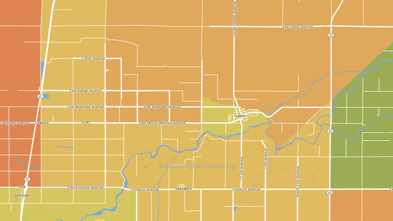 93242, CA block-group voter-turnout map