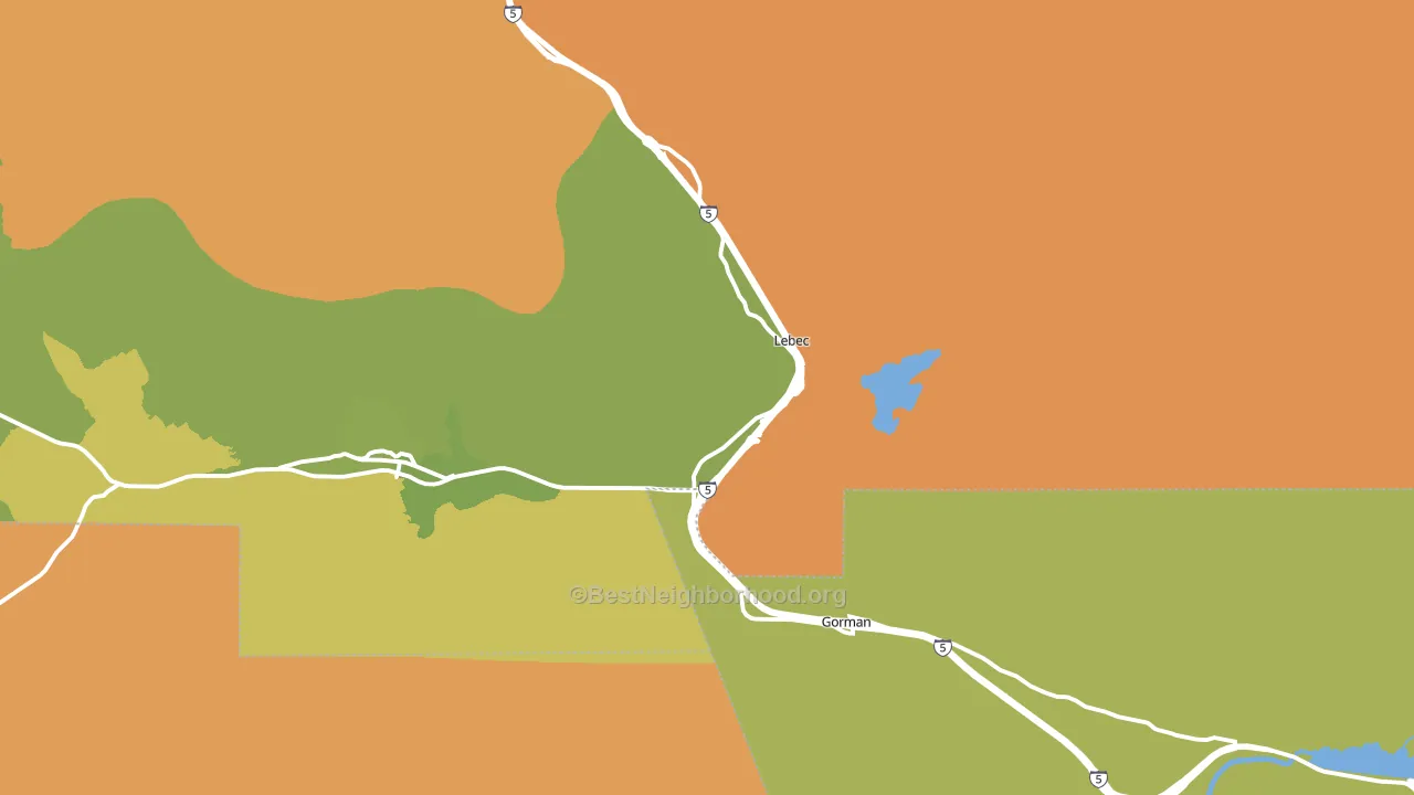 93243, CA block-group voter-turnout map