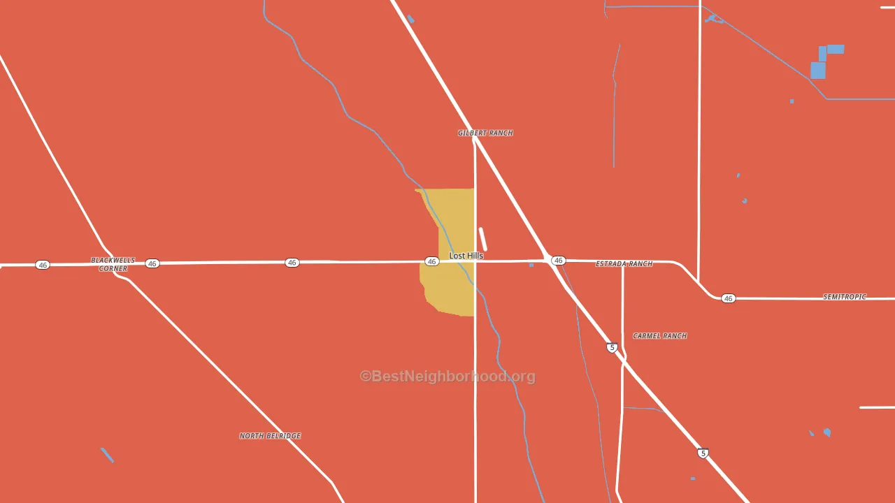 93249, CA block-group voter-turnout map