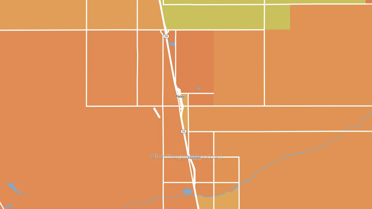 93256, CA block-group voter-turnout map
