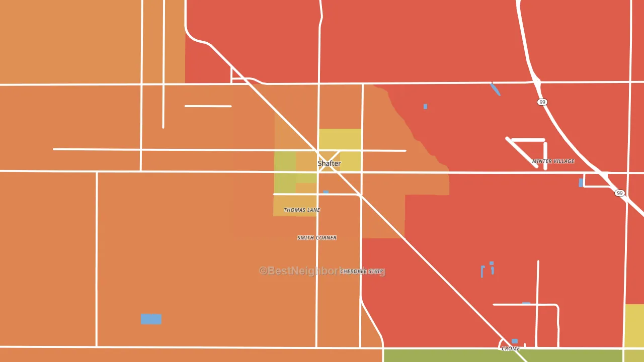 93263, CA block-group voter-turnout map