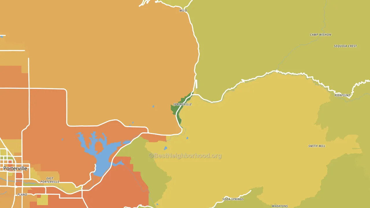 93265, CA block-group voter-turnout map