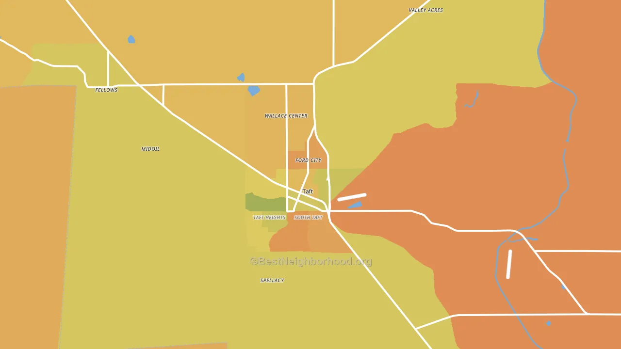 93268, CA block-group voter-turnout map