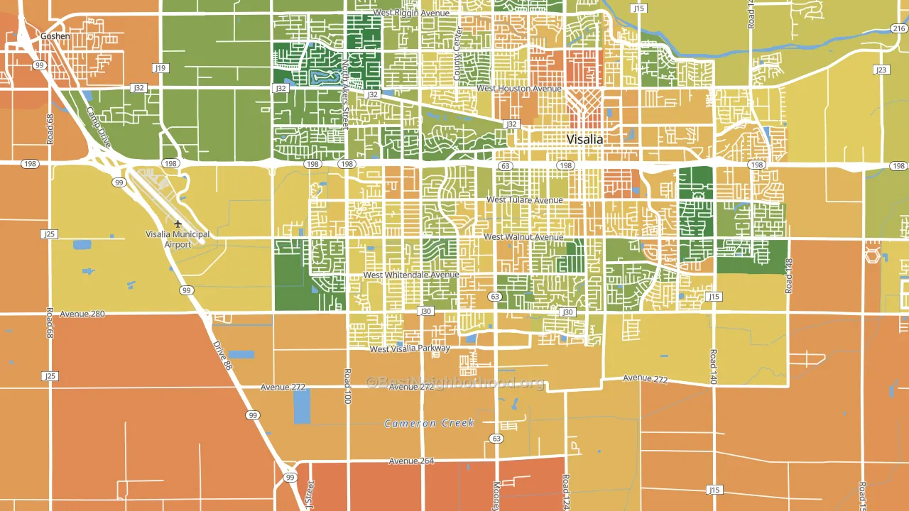 93277, CA block-group voter-turnout map
