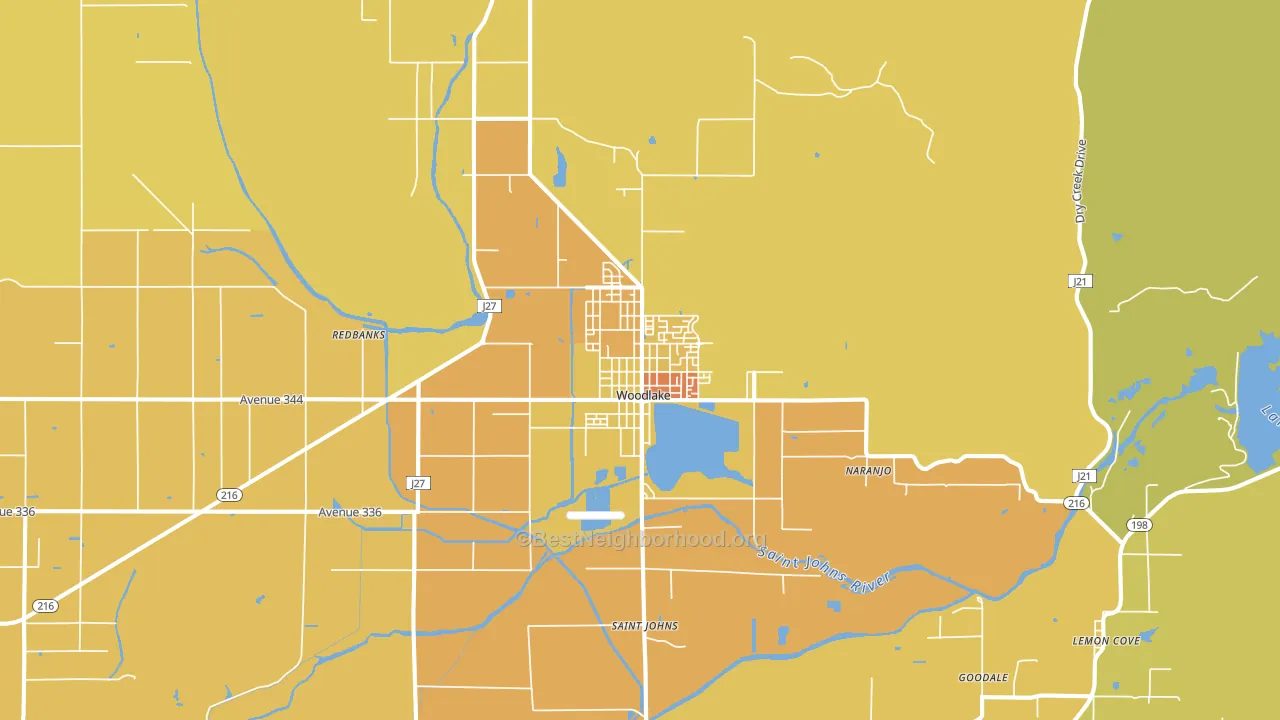93286, CA block-group voter-turnout map